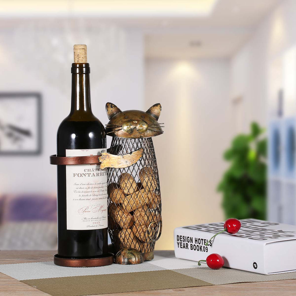 Huggable Cat Wine Rack