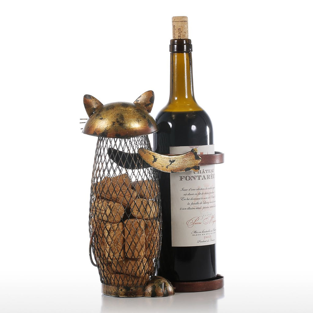 Huggable Cat Wine Rack