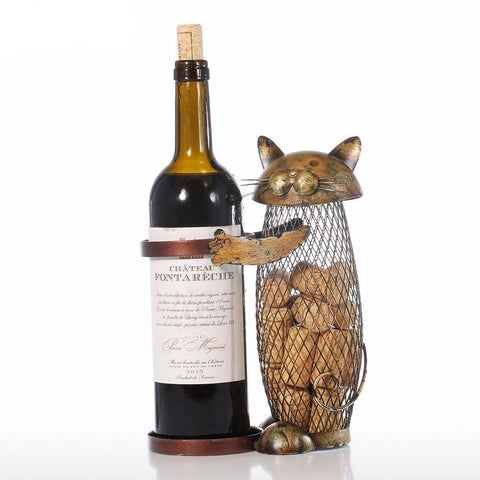 Huggable Cat Wine Rack
