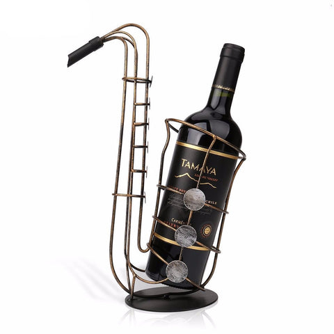 Impressive Saxophone Wine Rack